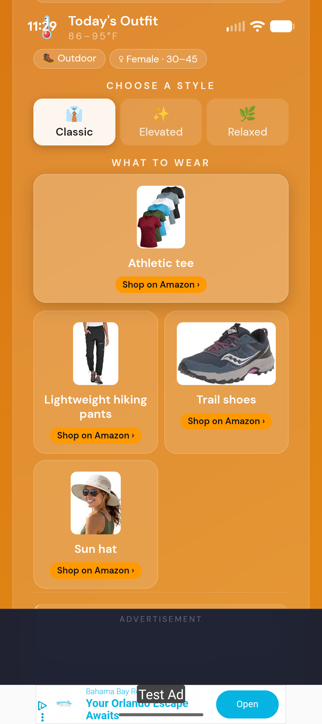 Outfit suggestions with Amazon photos
